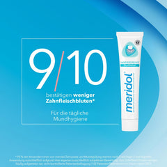 Two tubes of Meridol toothpaste