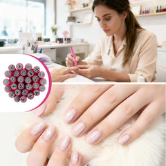 MervothixA nail stamp pen roses for intricate, delicate patterns.