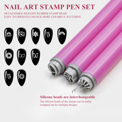 Mervothixa simple stamping process for professional-looking nails.