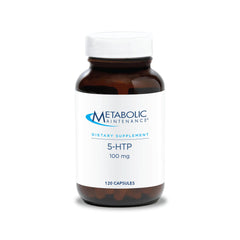 Bottle of Metabolic Maintenance 5-HTP 100mg with Griffonia simplicifolia seeds