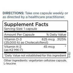 BPA-free recycled amber bottle packaging for Vitamin D3 & K2