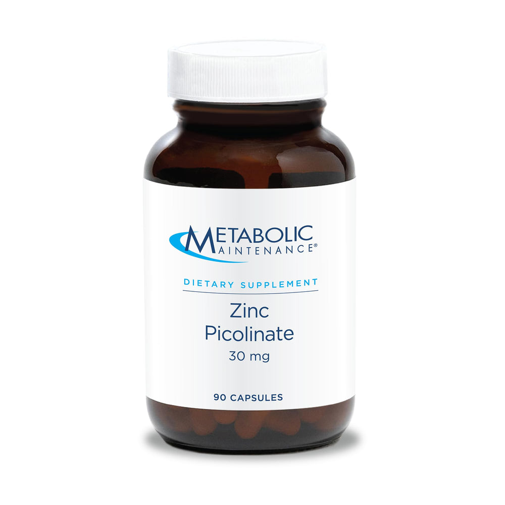 Metabolic Maintenance Zinc Picolinate bottle with 90 capsules