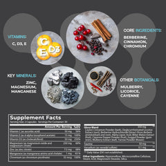 Side view of METAERA GLPrime GLP-1 supplement bottle