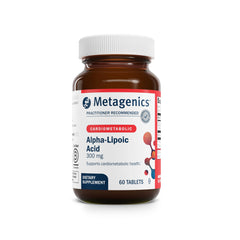 Metagenics Alpha-Lipoic Acid 300 mg bottle on white background
