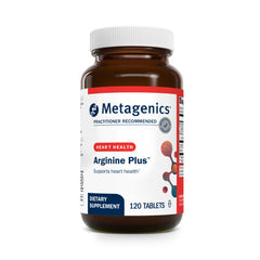 Bottle of Metagenics Arginine Plus 120 tablets