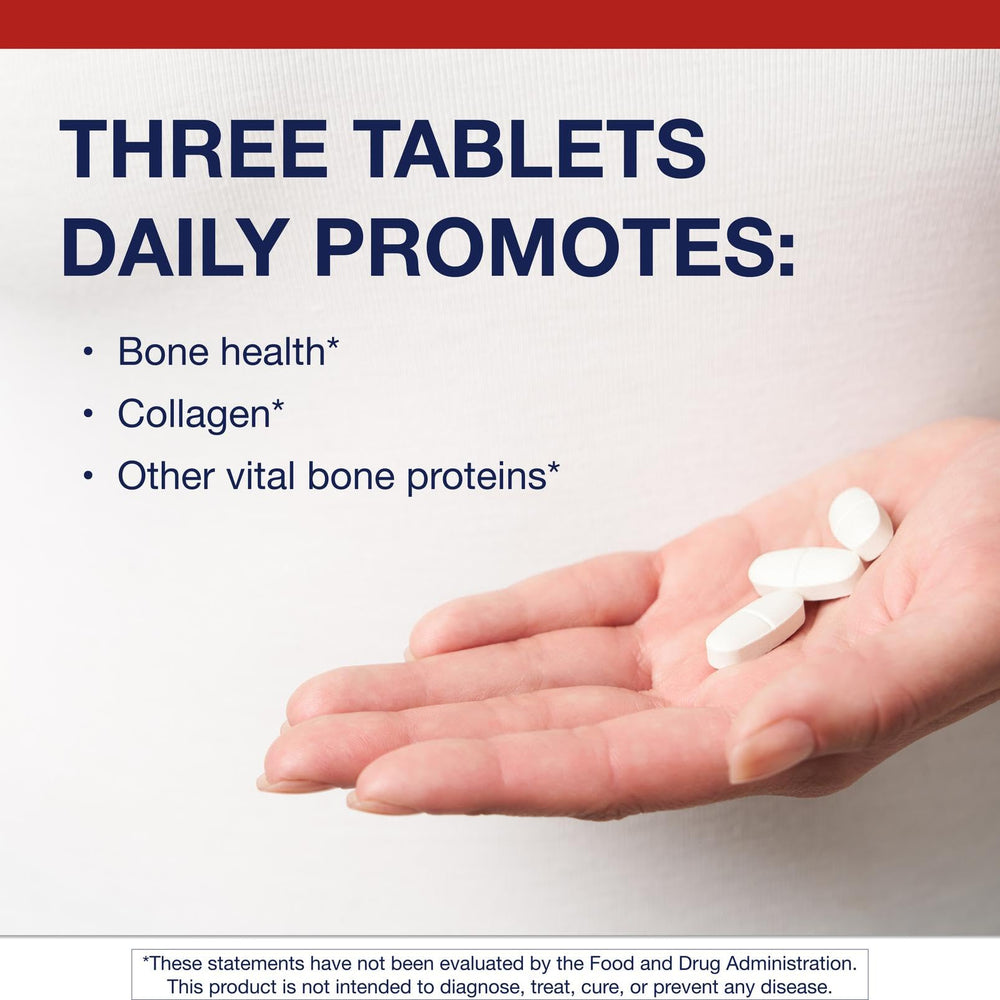 Non-GMO, gluten-free Bone Builder nutrition label