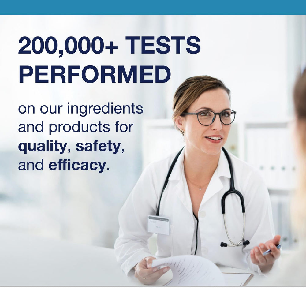 Metagenics Concentrated Ultra Prostagen third-party testing seal indicating purity and potency.