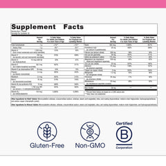 Close-up of Metagenics Fem Prenatal bottle label
