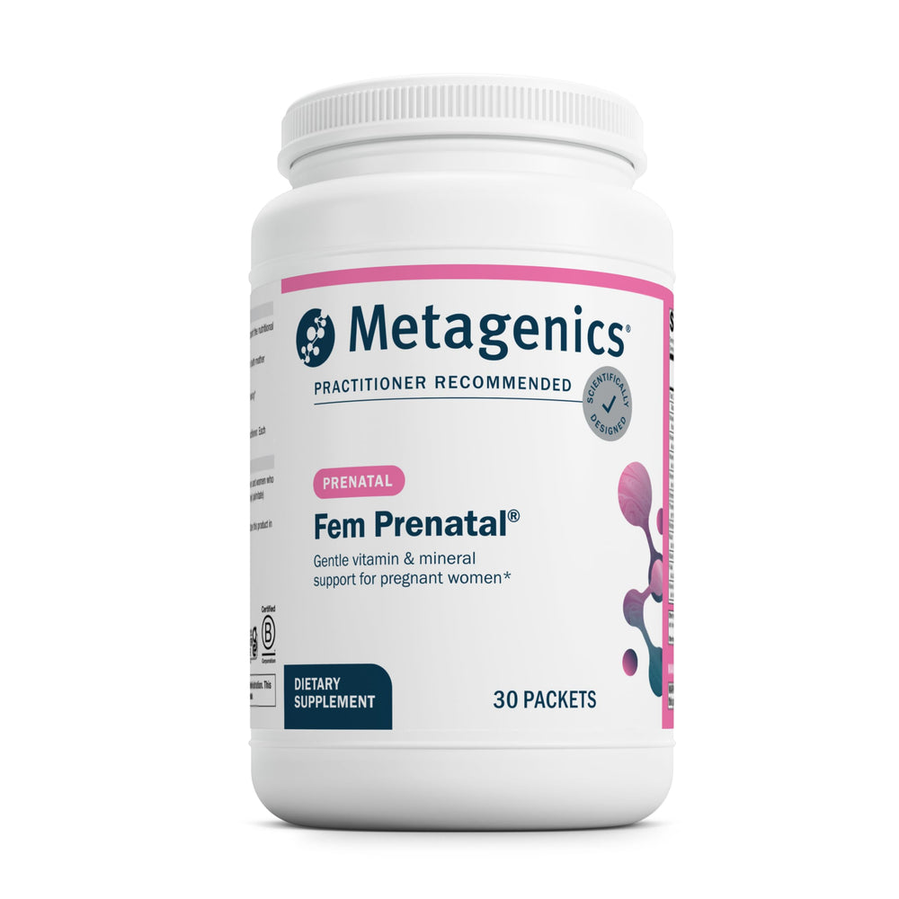 Metagenics Fem Prenatal packaging and bottle