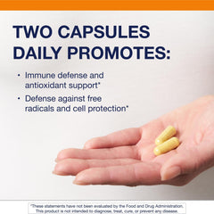 Close-up of Metagenics Immune Active label showing ingredients