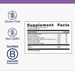 Label showing ingredients and 150 g weight for MagActive Magnesium Muscle Powder