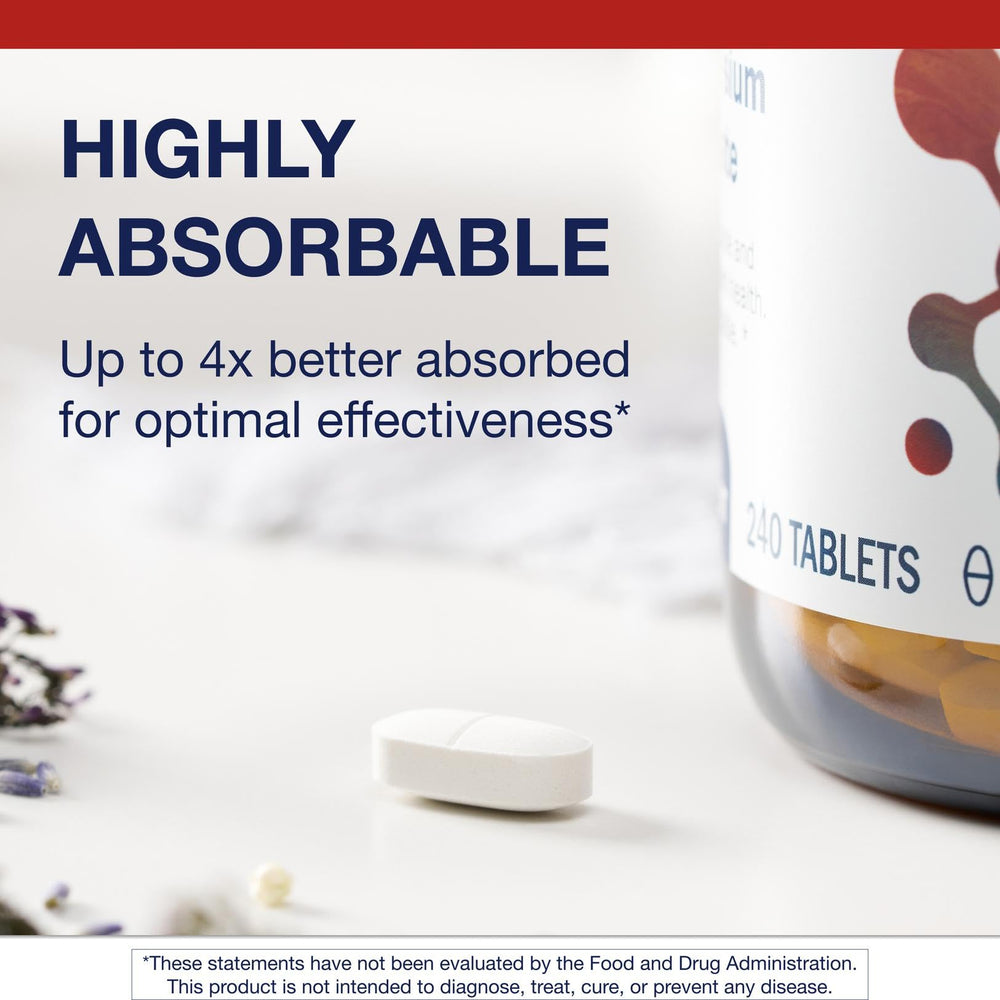 Packaging front of Metagenics Magnesium Glycinate showing non-GMO and gluten-free formula