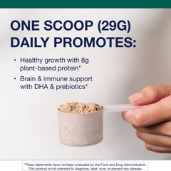 Brain and immune support ingredients including DHA and prebiotics