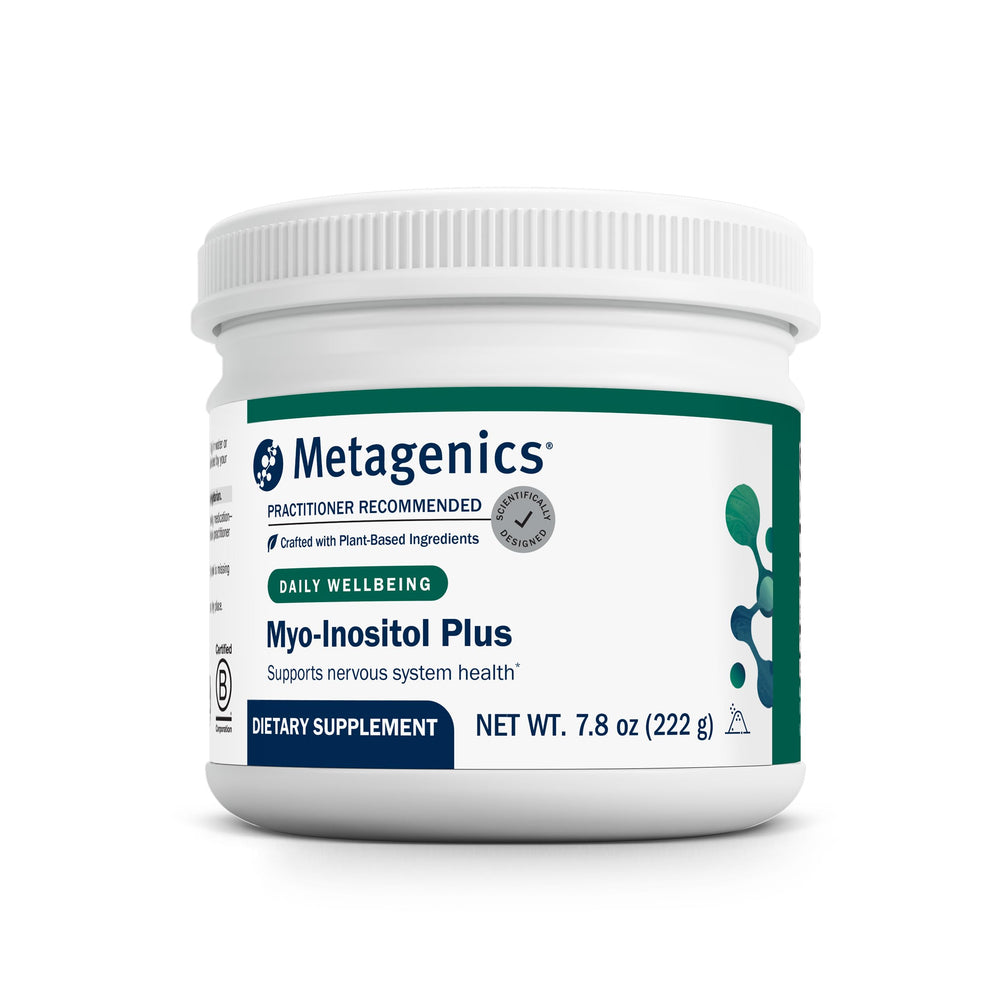 Front view of Metagenics Myo-Inositol Plus bottle