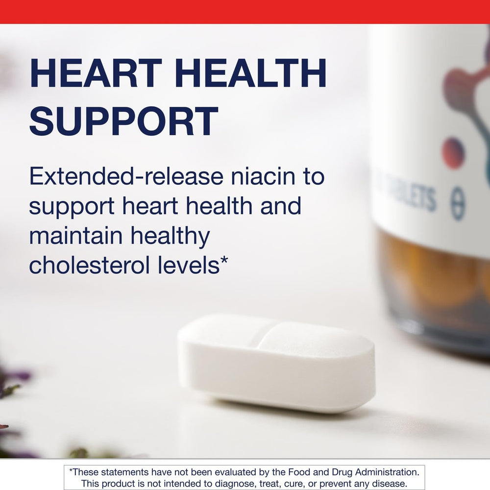 Dosing chart for Metagenics Niacin B3-500 mg extended-release