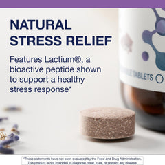NuSera packaging highlighting stress relief, relaxation, and sleep support