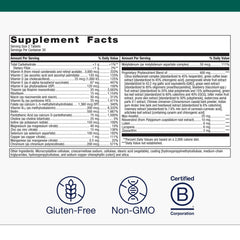 Metagenics PhytoMulti Without Iron bottle side view highlighting gluten-free formula