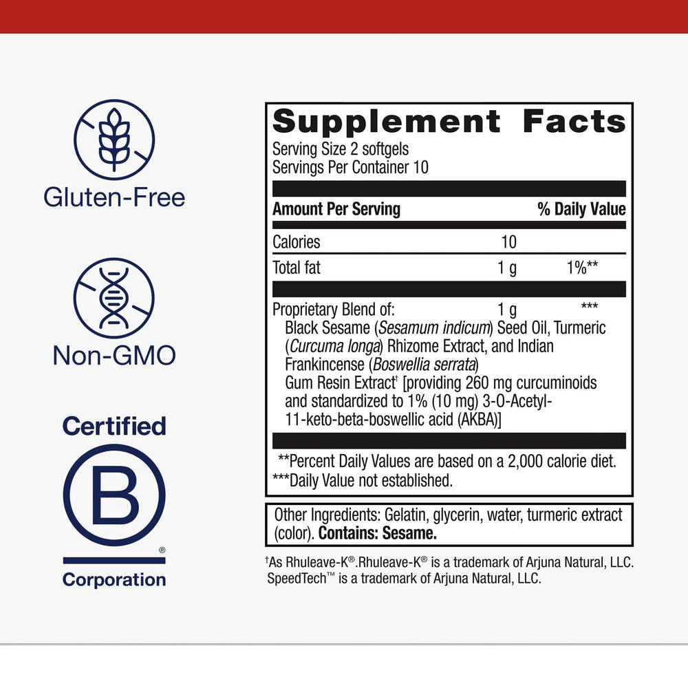 Metagenics Rapid Relief bottle label shows herbal blend for joint comfort