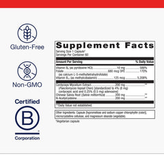 Ingredients: N-acetylcysteine and cordyceps