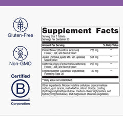 Tran-Q Sleep bottle with label highlighting melatonin-free formula