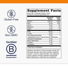 Bottle of Metagenics Ultra Potent-C Vitamin C Powder