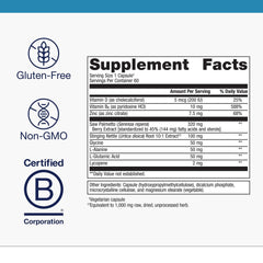 Lycopene and zinc components highlighted in Prostate Health formula