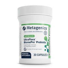 Metagenics UltraFlora BiomePro probiotic bottle