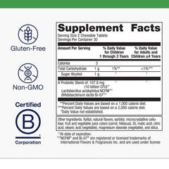 Lactobacillus acidophilus NCFM and Bifidobacterium lactis Bi-07 strains