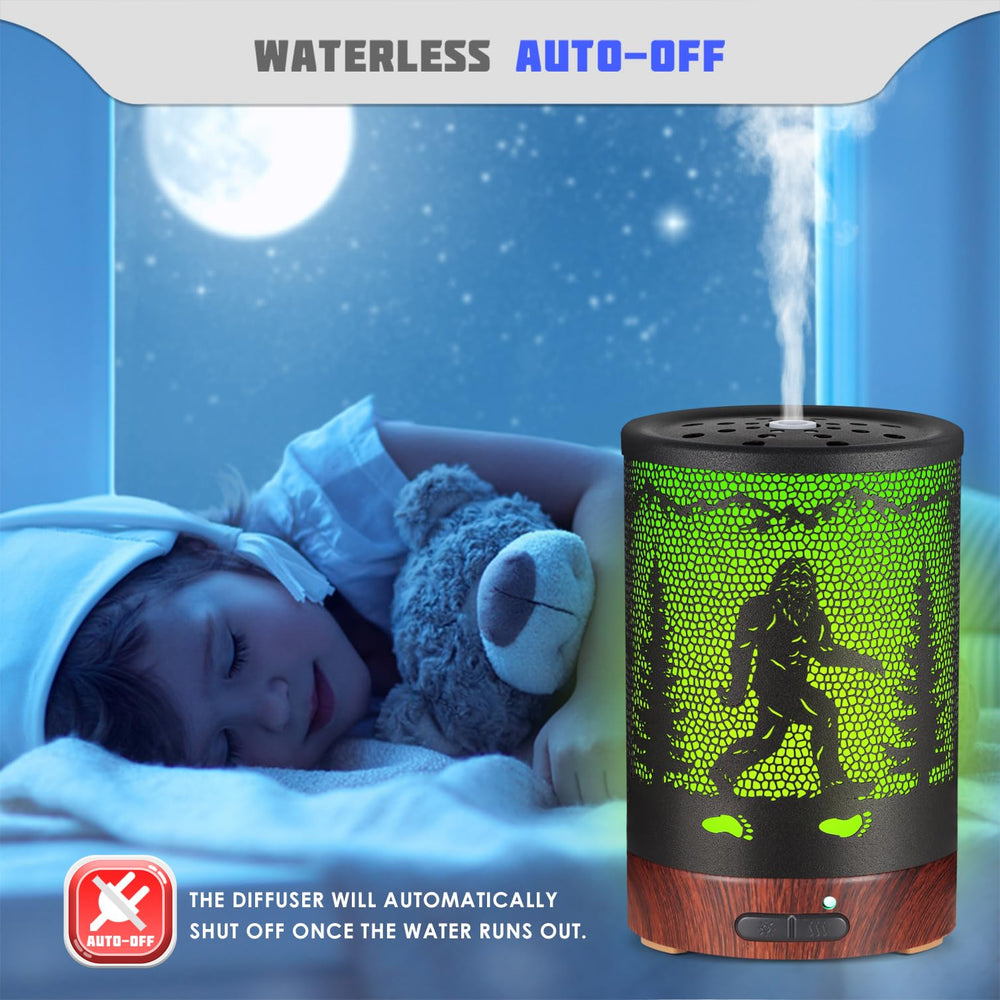 Metal cool mist humidifier diffuser with seven color lights