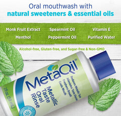 Alcohol-free, gluten-free, sugar-free labeling on MetaQil