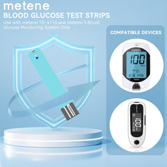 Metene TD-4116 test strips accuracy image highlighting biosensor reliability.