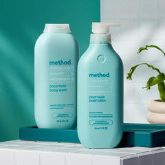 Packaging showing 80% recycled plastic used for Method Coco Twist