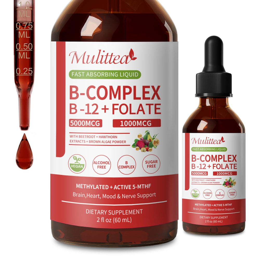 Bottle of Methylated B Complex Liquid Drops, 2 oz
