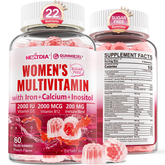 Bottle of Methylated Multivitamin for Women Gummies – 60 count (vegan)