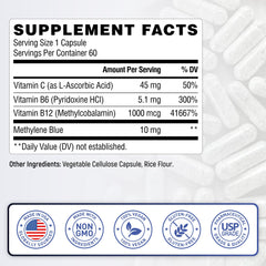 60 capsules, two-month supply label