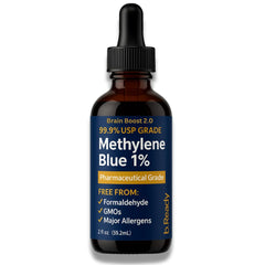 Pharmaceutical-grade methylene blue 1% USP bottle (60 mL)