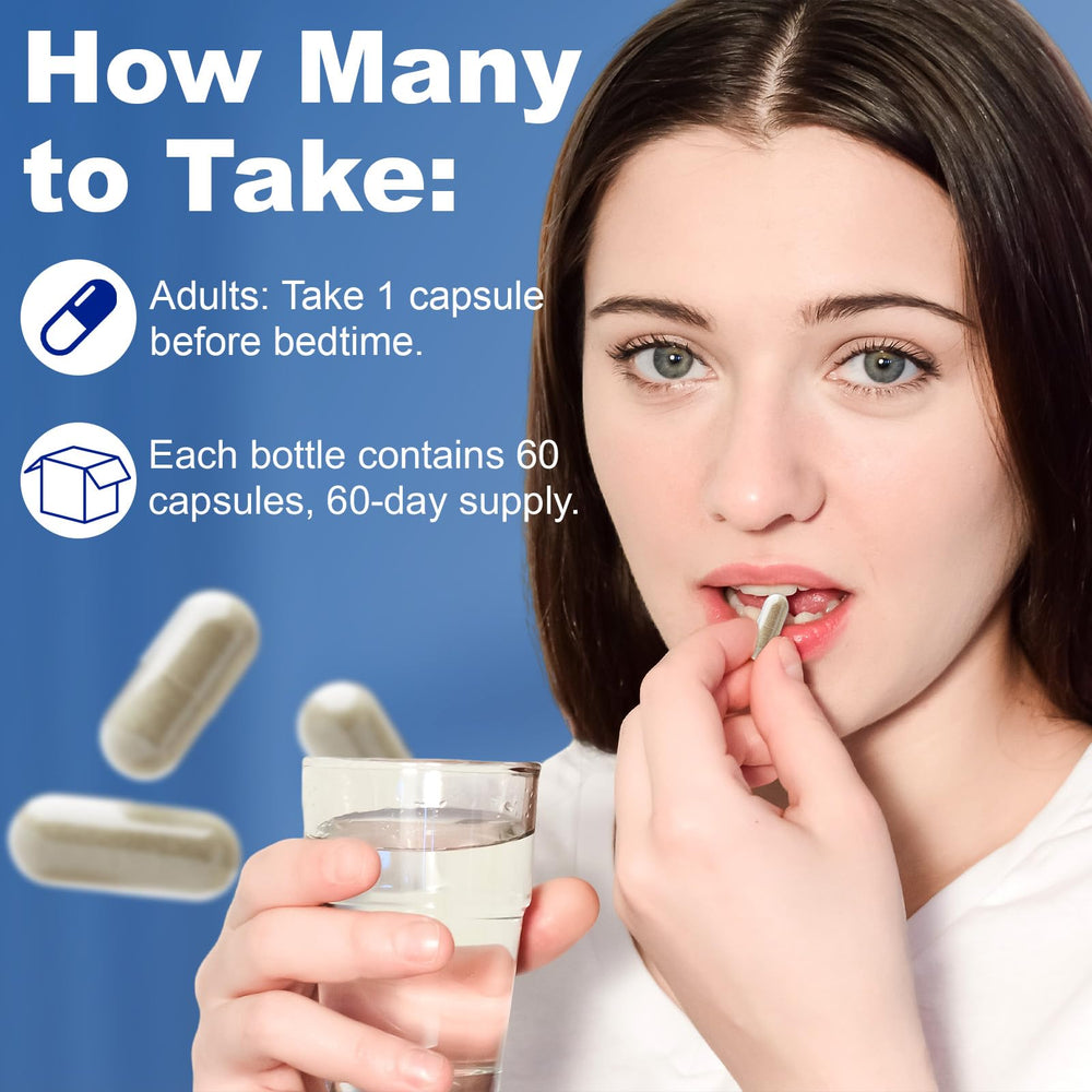 Two-month supply showing 60 capsules per bottle.