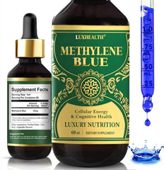 Front view of Methylene Blue Drops 1% 2 fl oz bottle