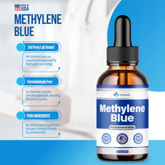 Methylene Blue liquid drops with advanced strength