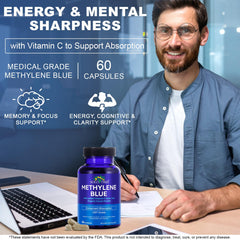Graphic highlighting non-stimulant cognitive support and caffeine-free formula.