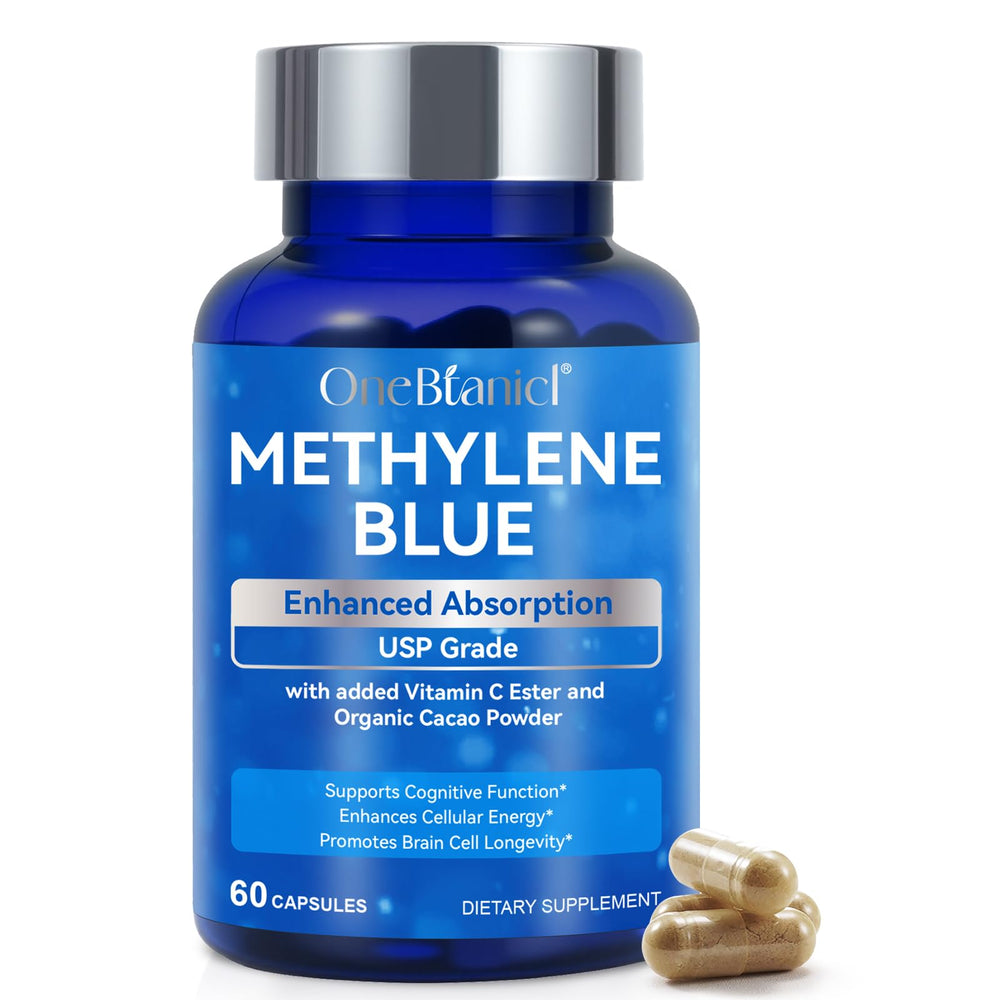 Methylene Blue Pharmaceutical-Grade Capsules bottle (60-count)