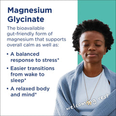 Chelated magnesium glycinate with vitamin C for sleep and calm