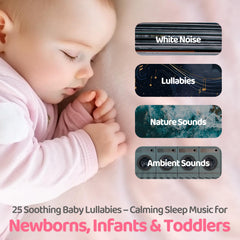 Mewaii portable white noise machine beside crib depicts baby friendly setup.