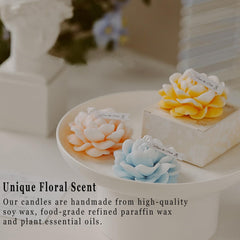 Mewealth Jasmine Candle uses soy wax and plant oils for clean burning.