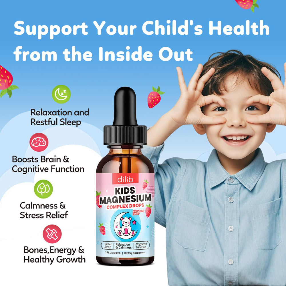 Magnesium Glycinate and Citrate drops for kids