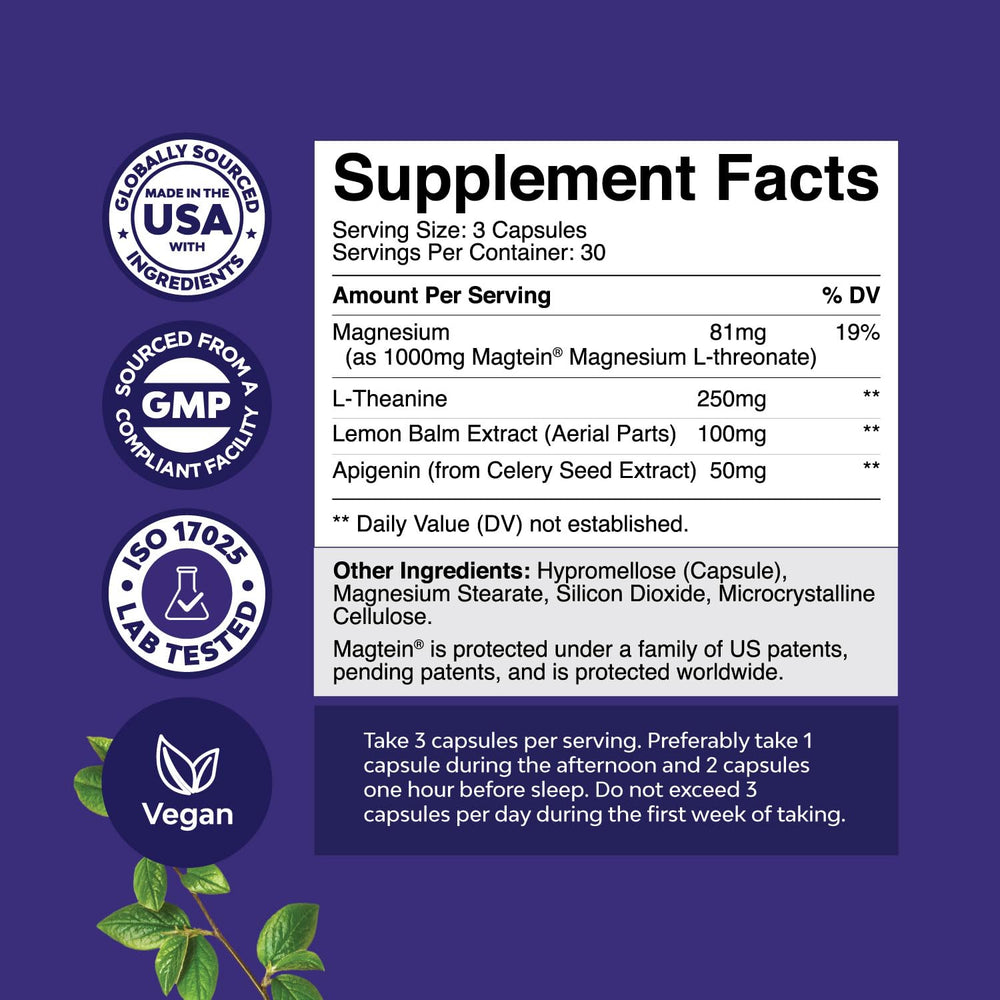 Magnesium L-Threonate sleep support capsules