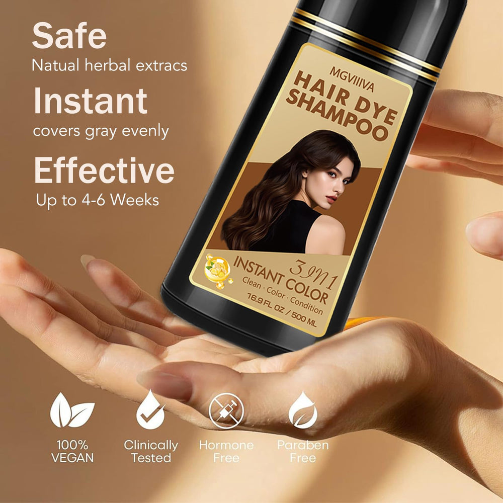 Shine and moisture after washing with Mgviiiva Hair Dye Shampoo.