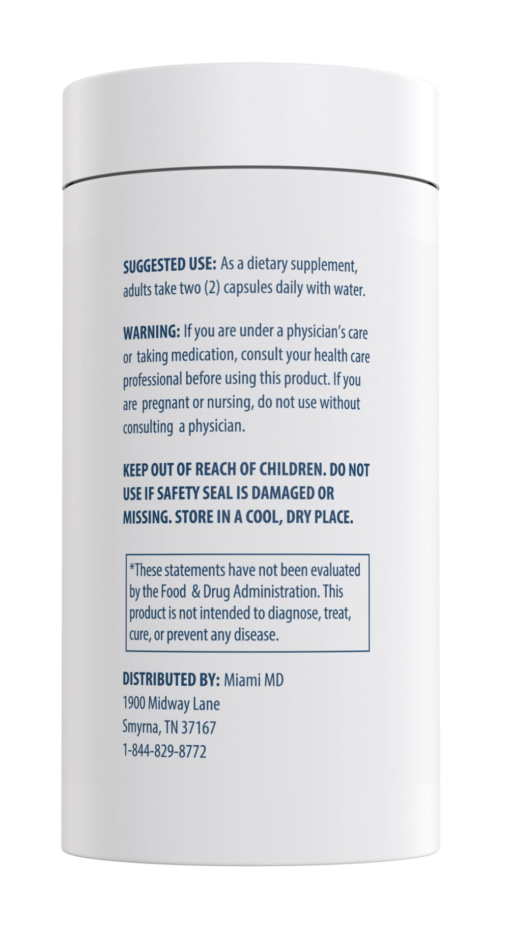 MiamiMD Total Beauty Matrix packaging box with cruelty-free label.