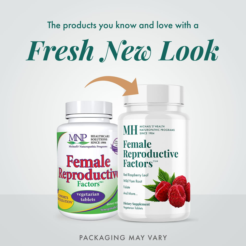 Nutrition label of Michael's Health Naturopathic Female Reproductive Factors