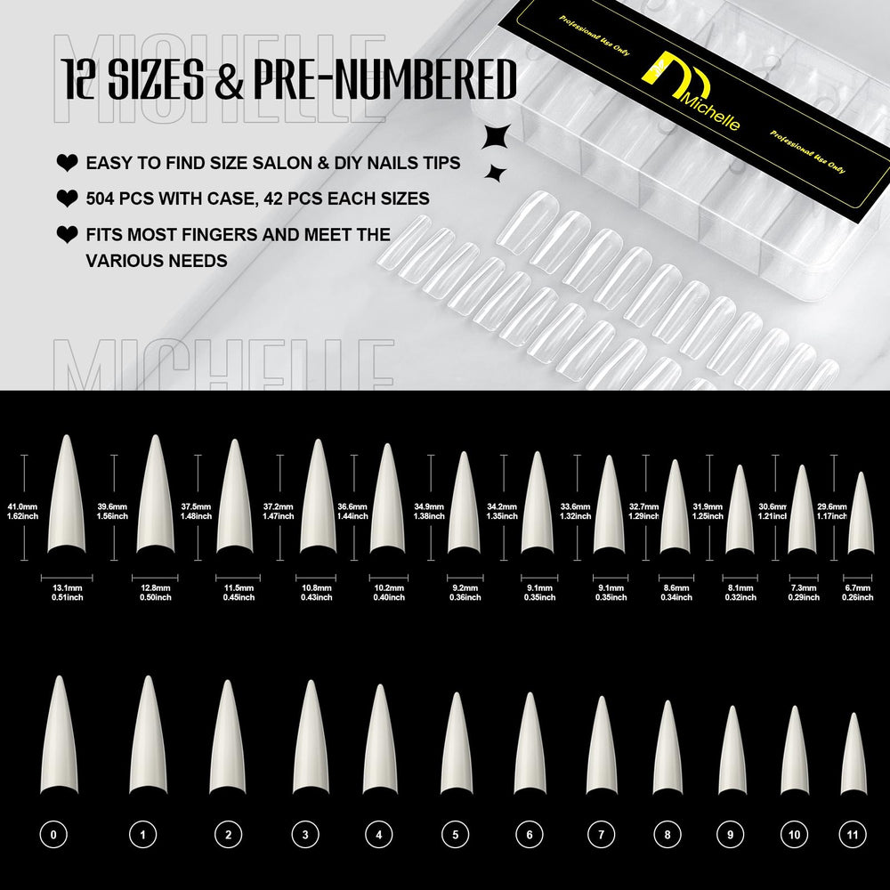 Michelle easy-apply nail tips suited for at-home DIY manicures